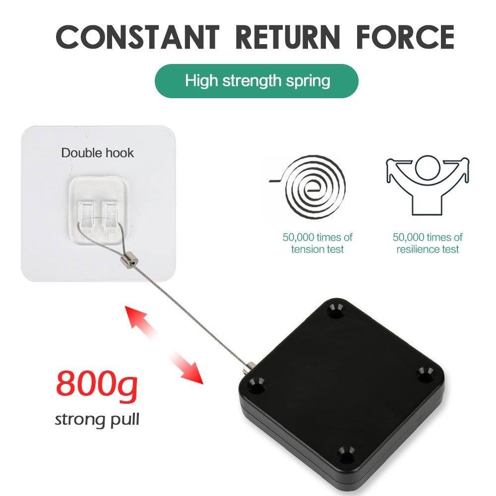 Punch-Free Automatic Door Closer – Self-Closing, Multifunctional, Easy Install for Home & Office