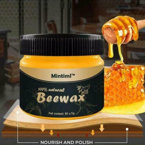 A Fresh deal Beewax spray (120ml) + Beewax 85g(wax) + sponge Beeswax Furniture Polish and Cleaner